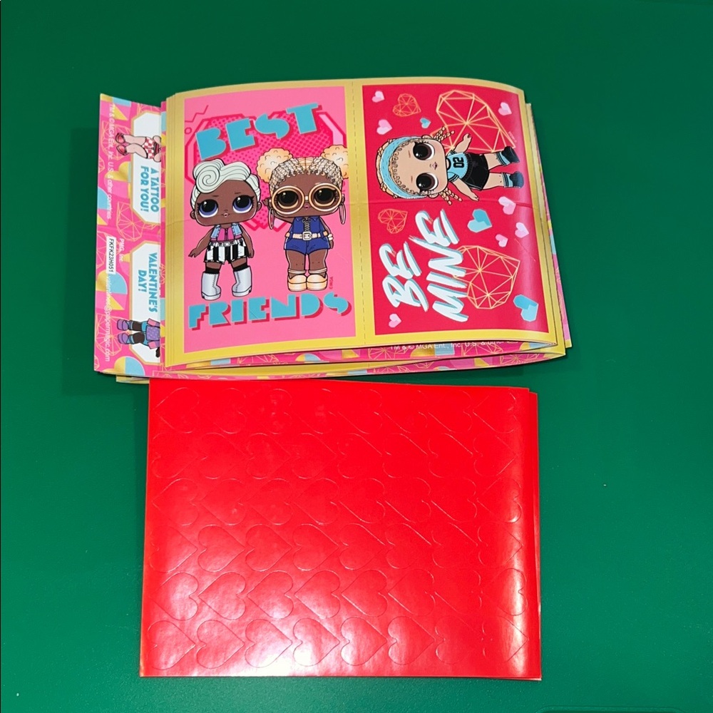 48pc new LOL surprise! Valentines cards & seals/stickers
